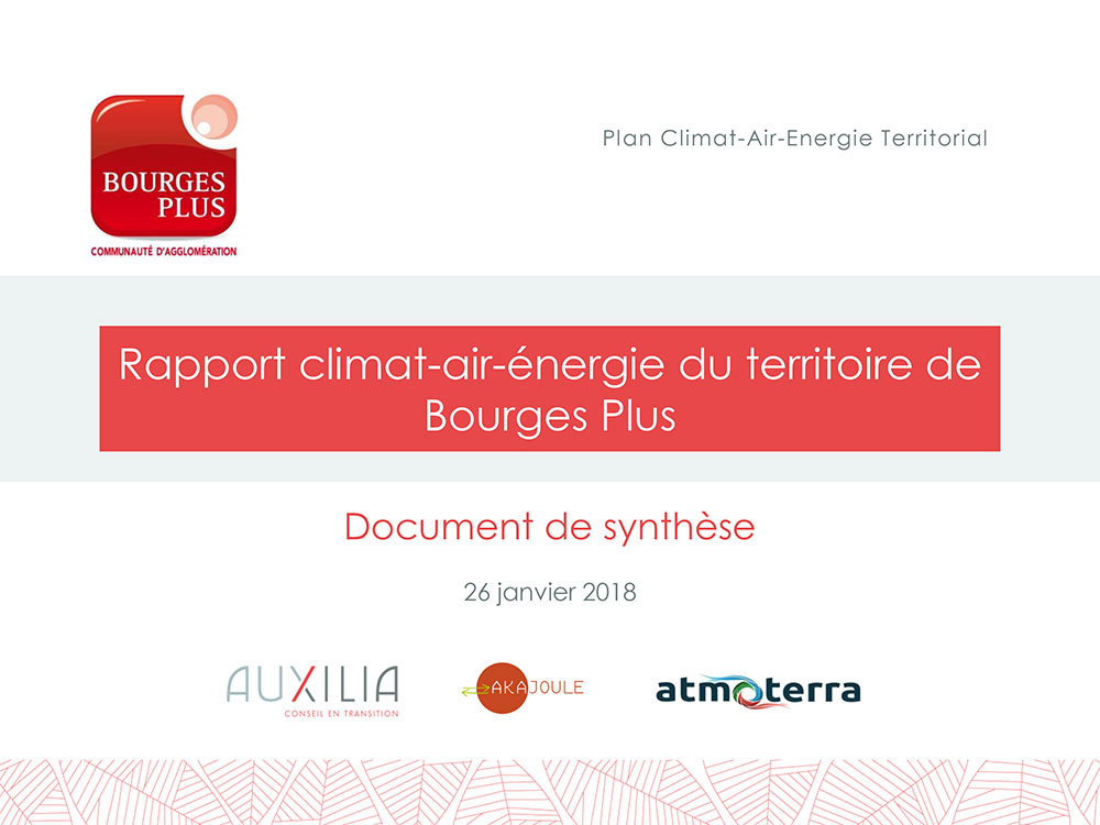 Document de synthèse Rapport climat-air-énergie