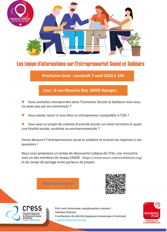 Les temps d’informations sur l’Entrepreneuriat Social et Solidaire